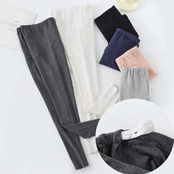 Leggings de maternidad cintura alta algodón elástico para otoño
