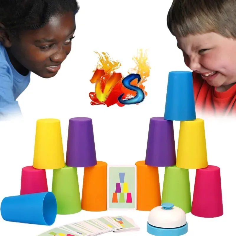 Tazas de apilamiento rápido para niños – Juego educativo - imagen 4