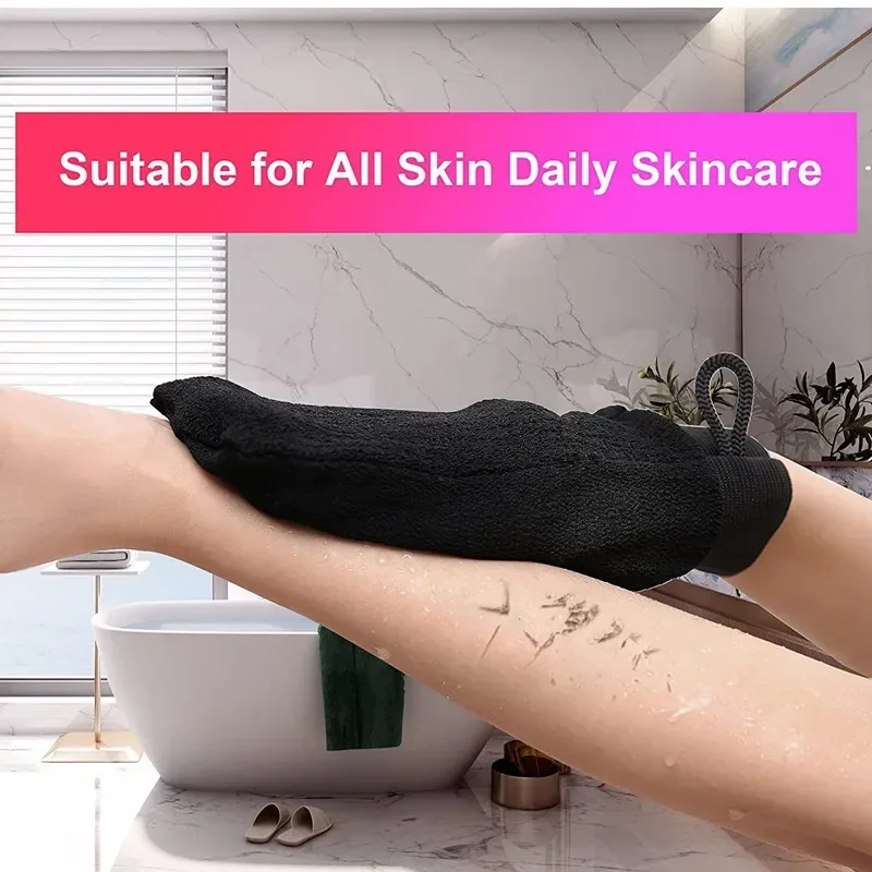 Guante exfoliante para rutina corporal