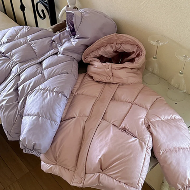 Chaqueta de invierno con capucha acolchada para niña - imagen 5