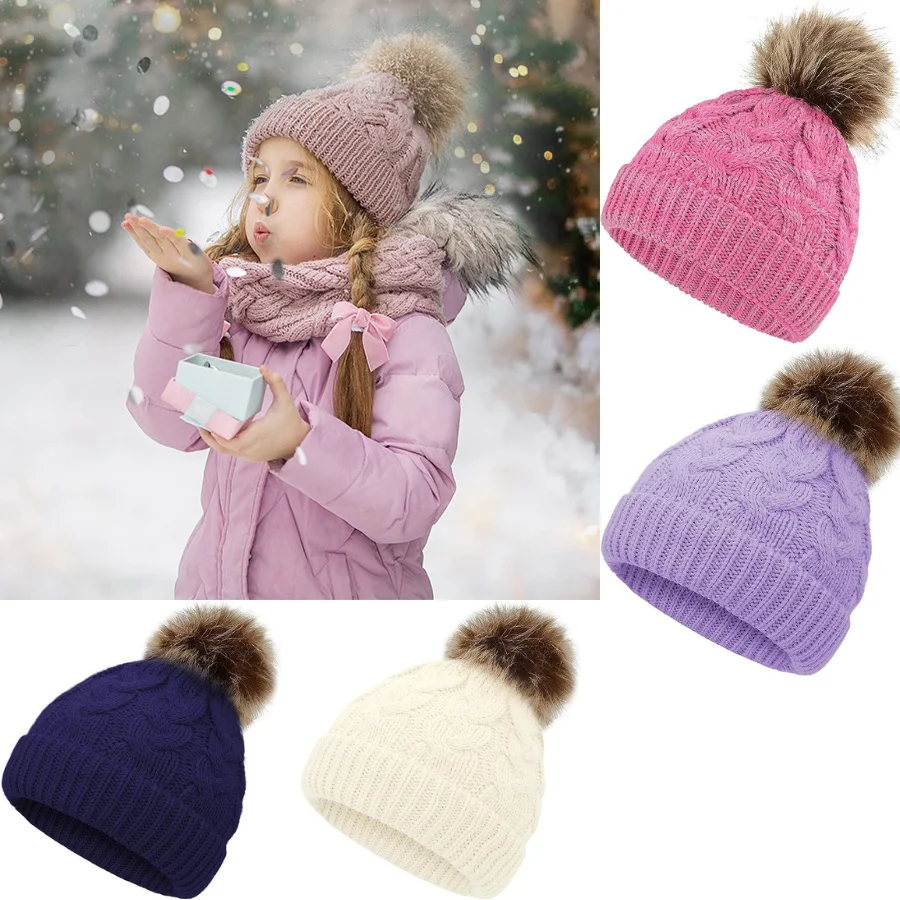 Gorro de invierno para bebé – Forro térmico de punto cable - imagen 5