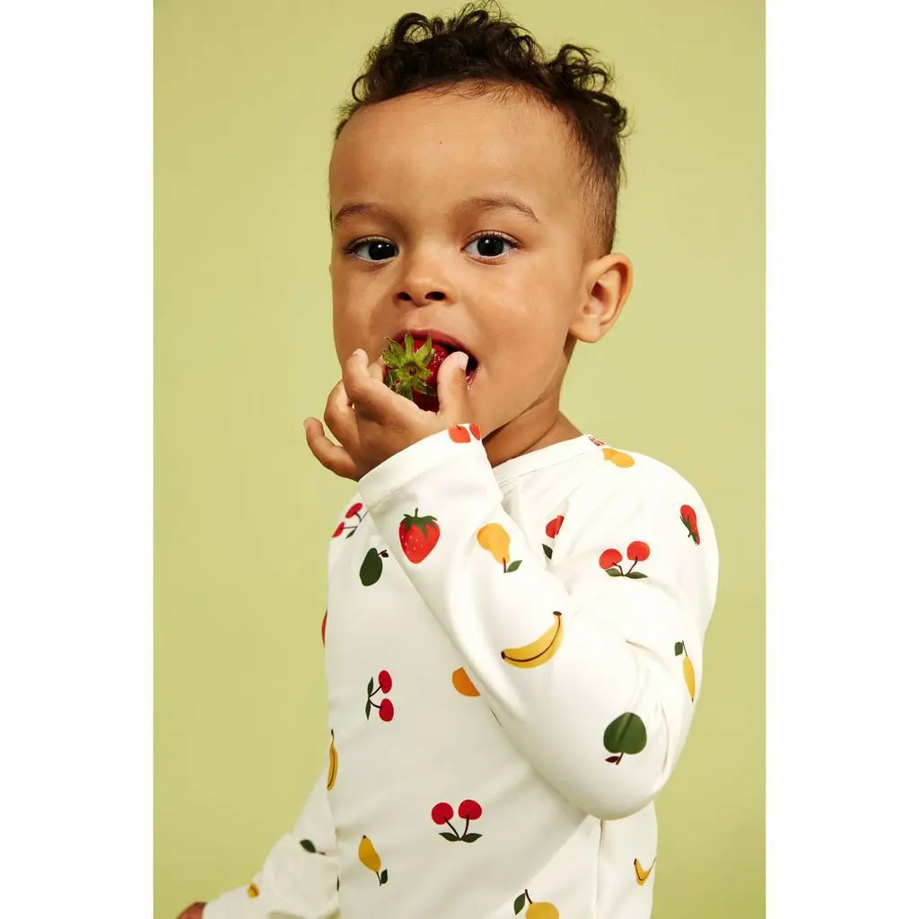 Traje de baño KU para niña floral – conjunto a juego - imagen 2
