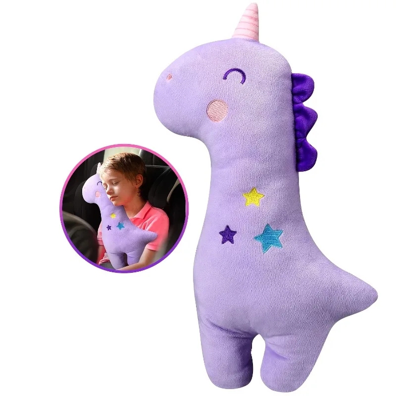 Funda acolchada para cinturón de seguridad infantil – Almohada de viaje suave - imagen 2