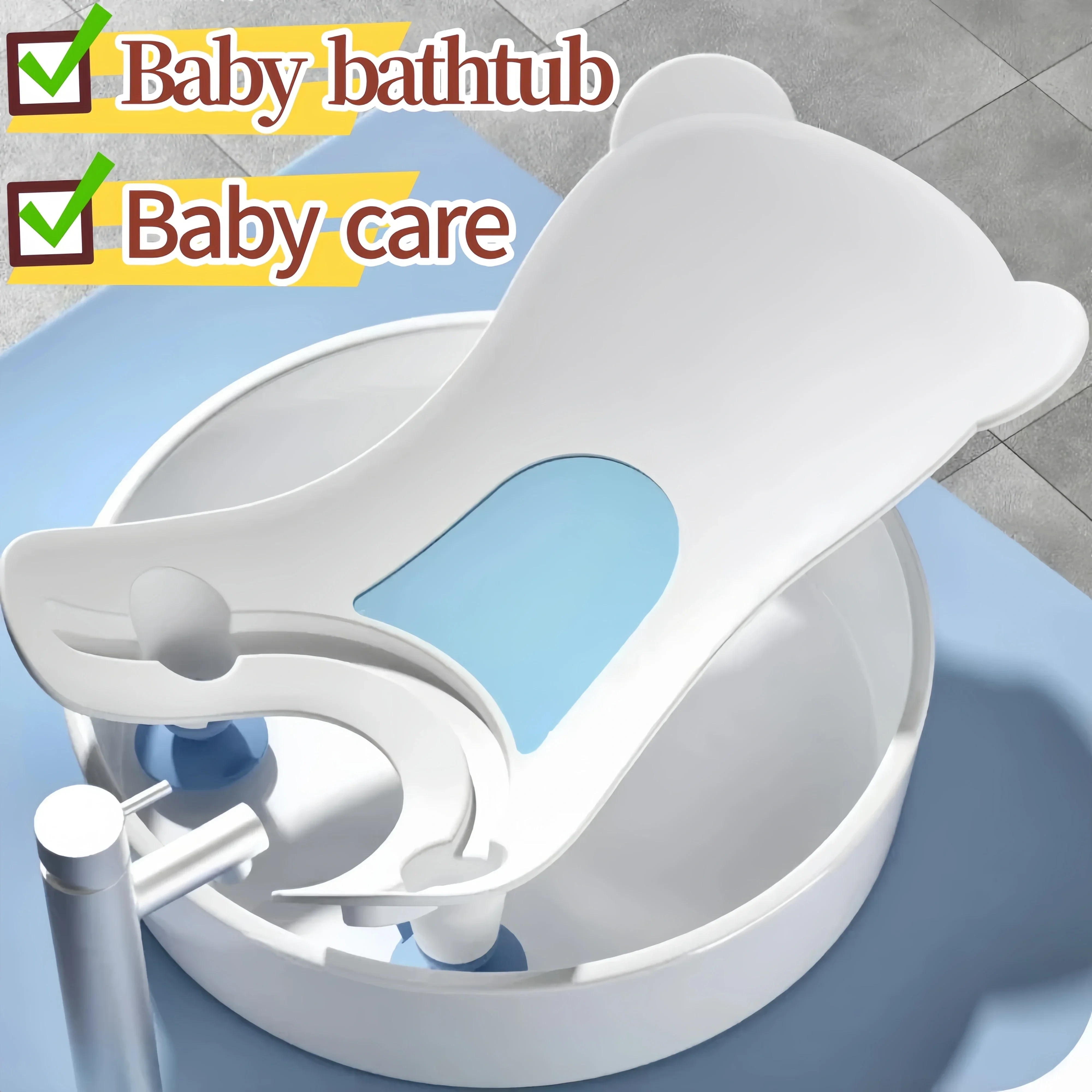Bañera de bebé con accesorio de higiene del culito - imagen 5