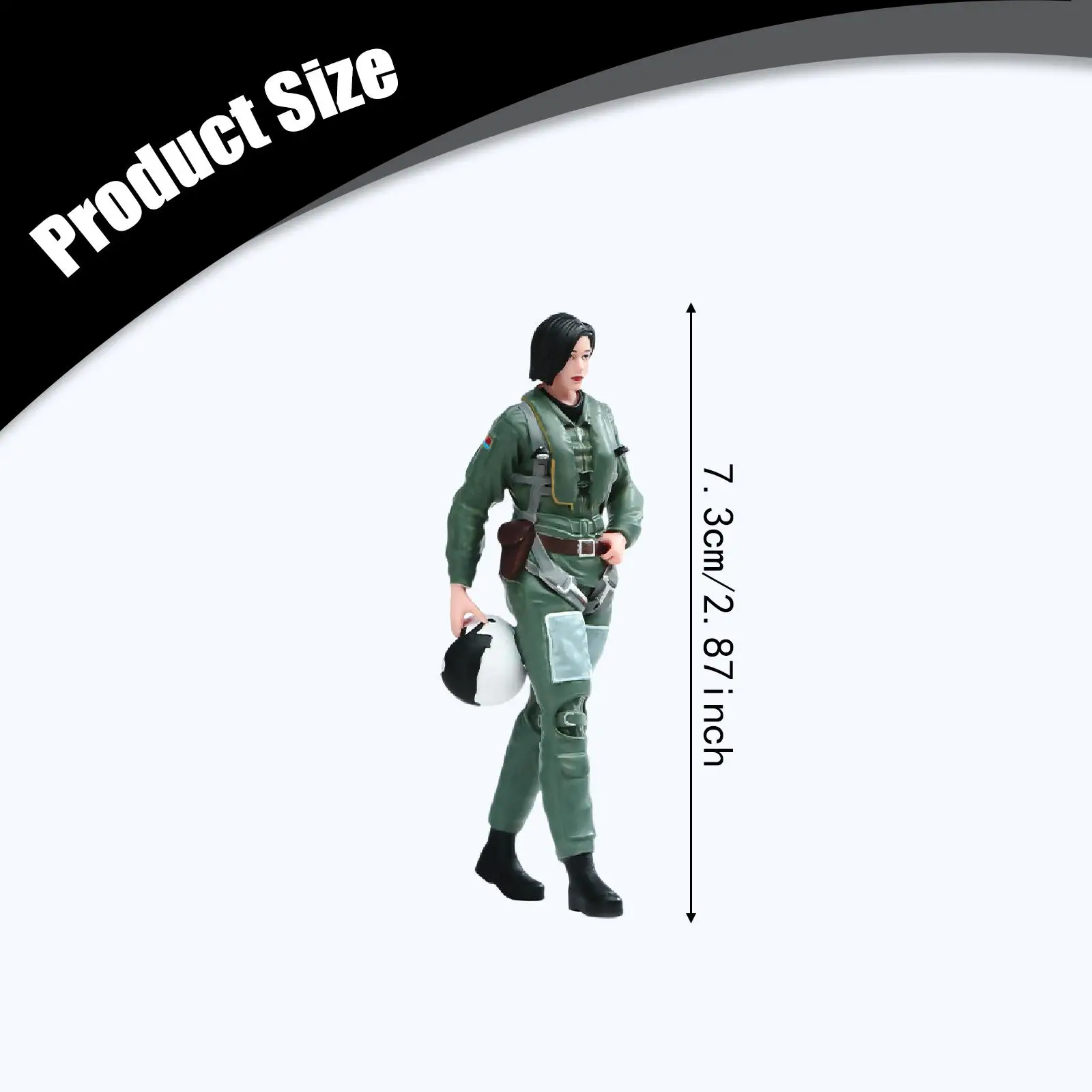 Figura coleccionable de oficial miniatura en resina para diorama - imagen 3