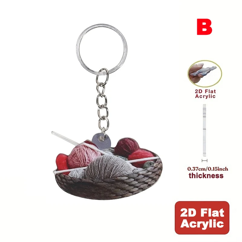 Llavero con decoración divertida para llaves y bolsos