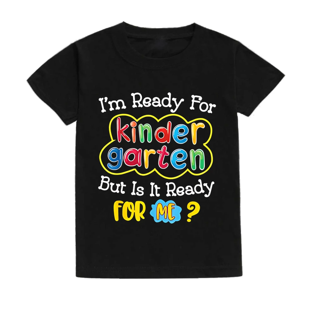 Camiseta infantil del primer día de colegio con diseño divertido