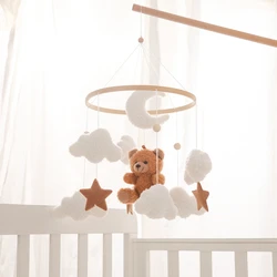 Móvil de cuna con osito de peluche y música suave - regalo bebé