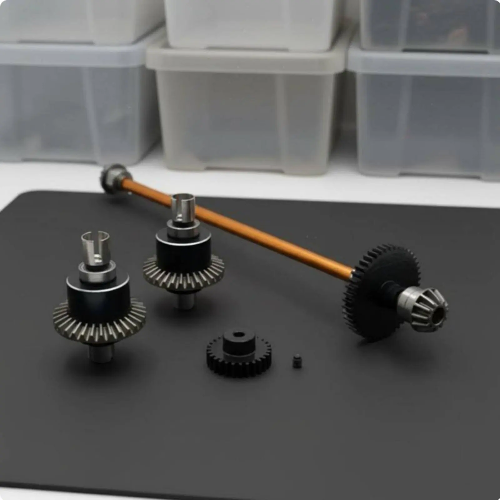 Kit caja de cambios para coche RC engranajes diferenciales metálicos