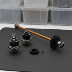 Kit caja de cambios para coche RC engranajes diferenciales metálicos