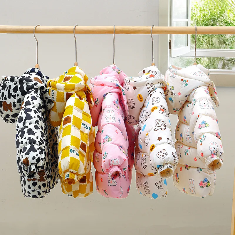 Abrigo de algodón con capucha para niños – invierno cálido - imagen 2