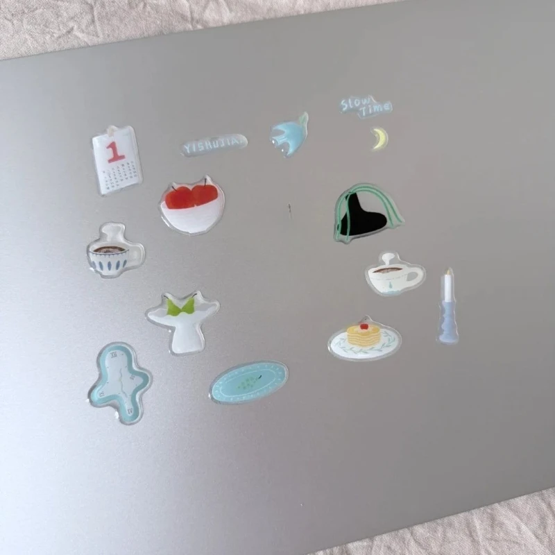 Pegatinas 3D de gel hinchadas para decorar fundas y libretas