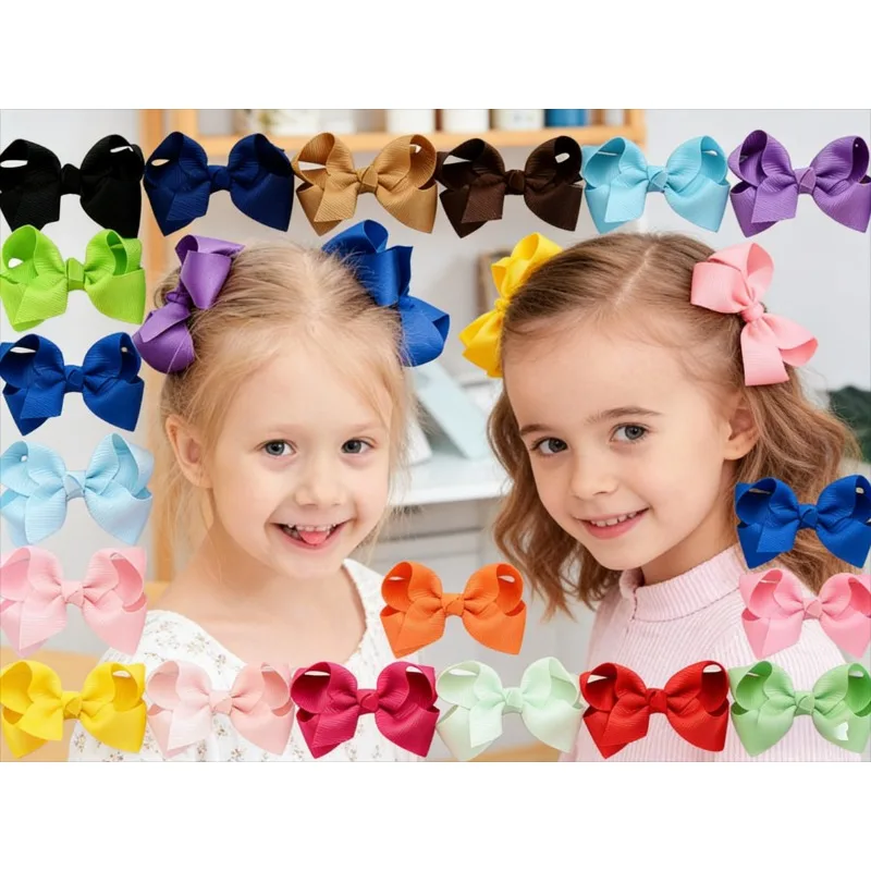 Lazos para el pelo con pinzas de cocodrilo y grosgrain