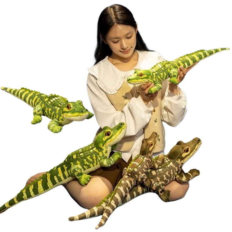 Peluche cocodrilo suave cojín sofá mullido para niños - imagen 2