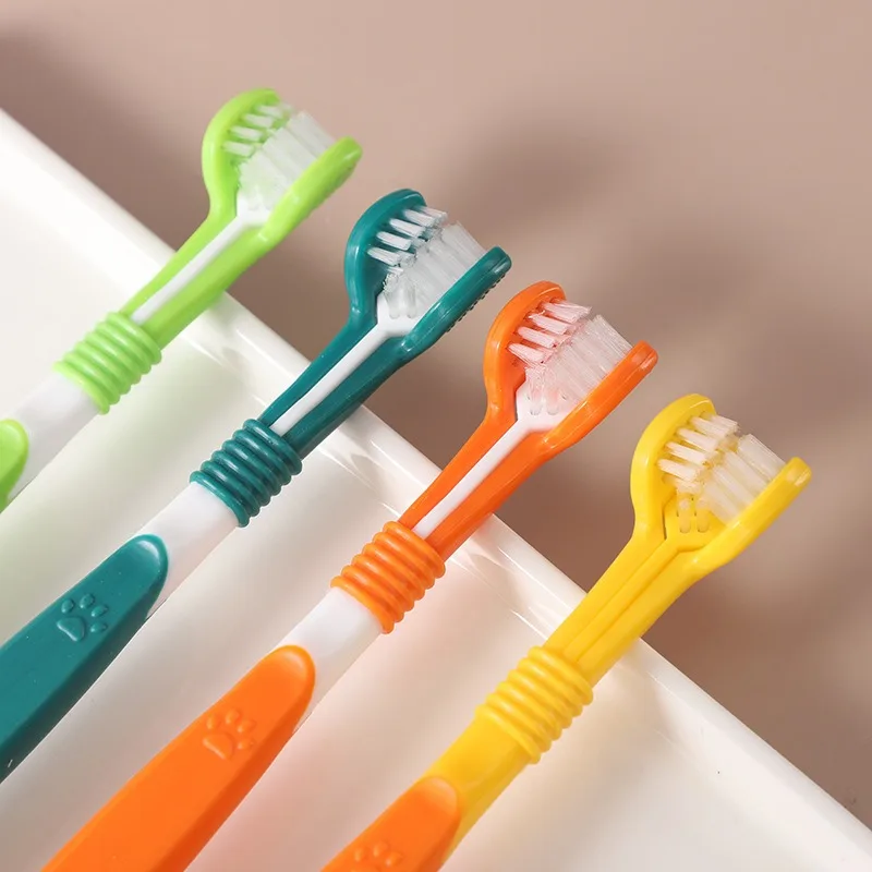 Cepillo dental de 3 caras para perros – Elimina sarro y mal aliento - imagen 3
