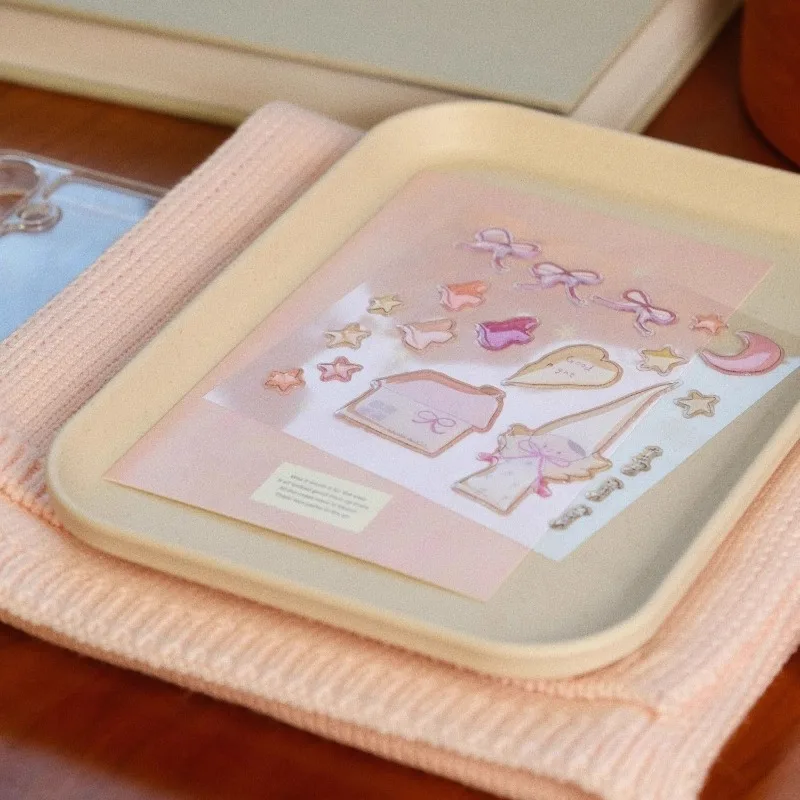 Pegatinas de gel con lazos estilo dibujos animados para móvil cuaderno