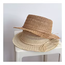 MILANCEL sombrero de paja infantil con protección solar para verano