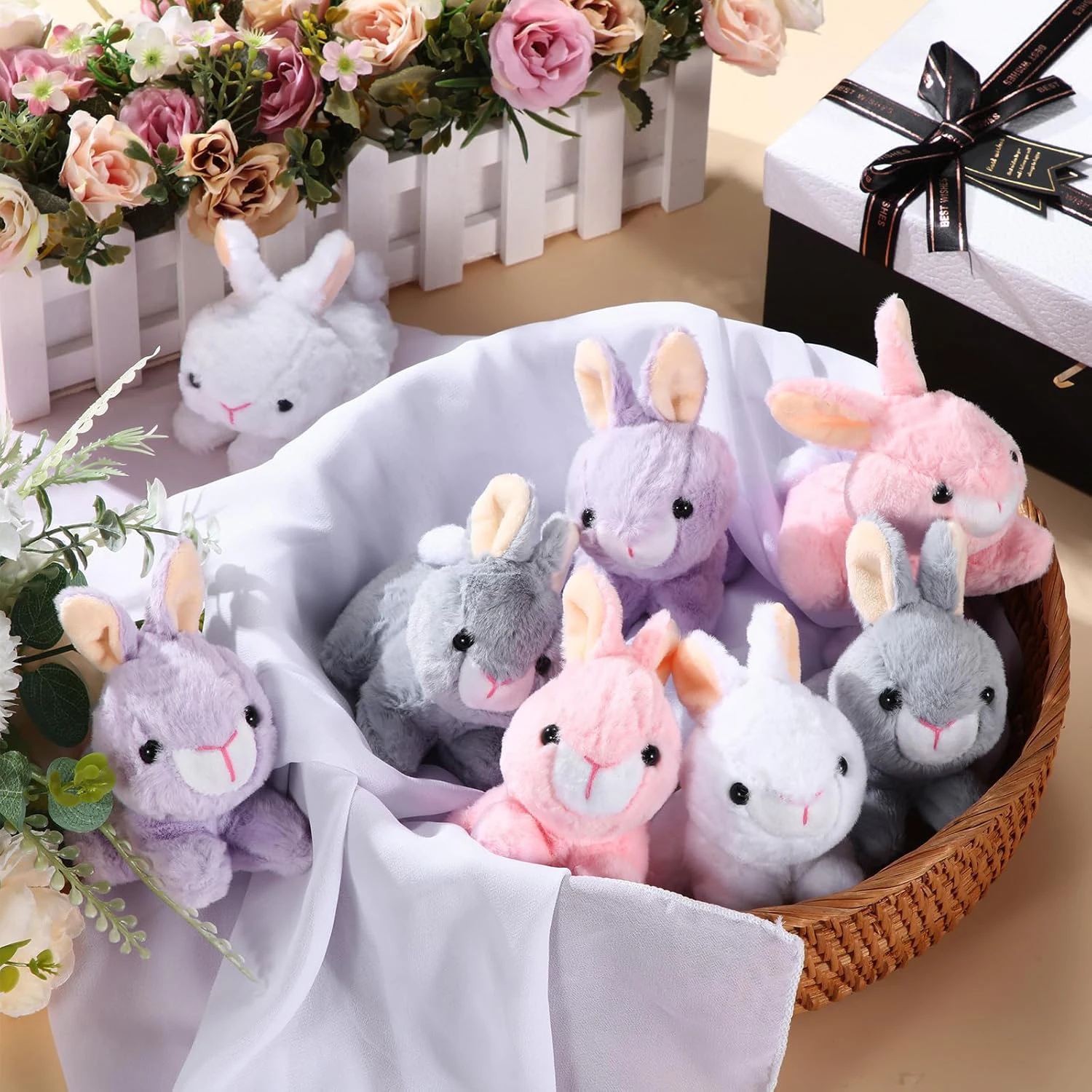 Muñeco peluche conejito de Pascua para regalar a niños - imagen 4