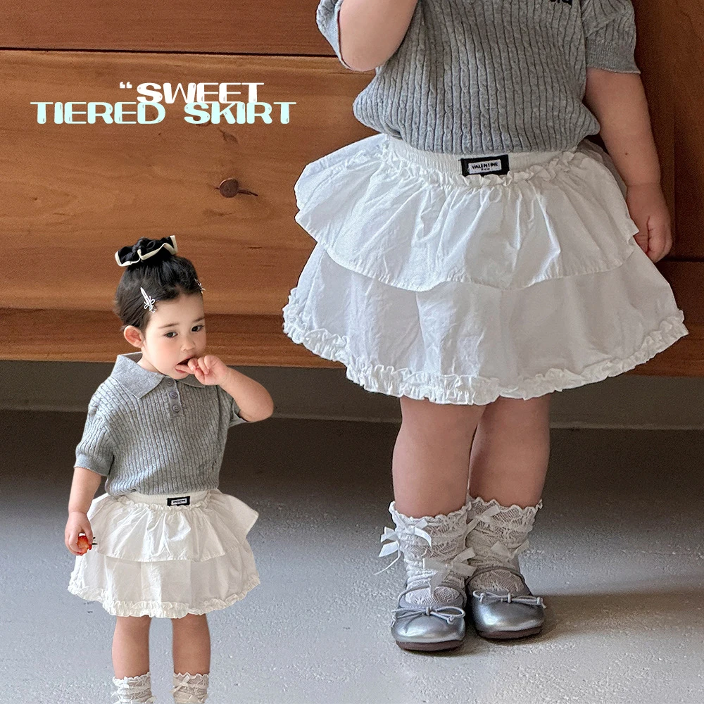 Falda de niña de verano con capas y estilo princesa - imagen 5