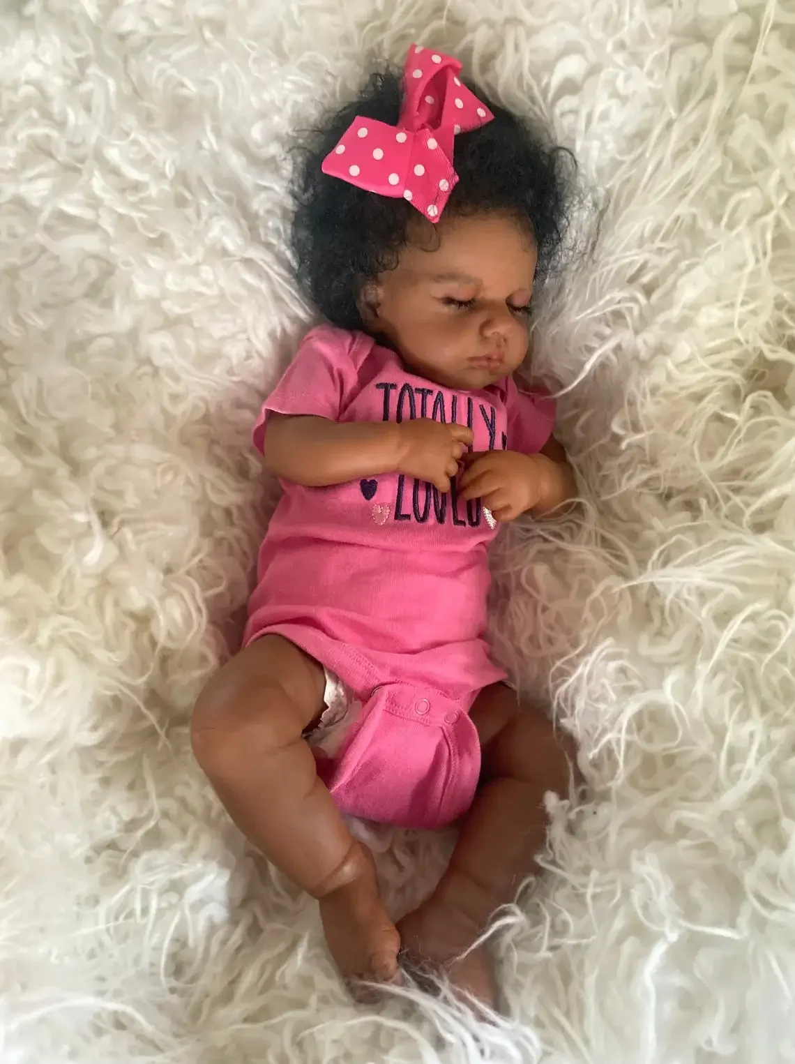 NPK Muñeca Reborn Loulou – Bebé realista piel en 3D - imagen 2