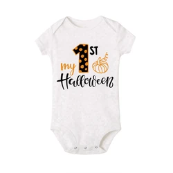 Mono de Halloween bebé - Pelele corto con estampado divertido