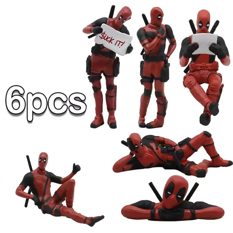 Muñeco de acción Deadpool y Wolverine estilo sentado – regalo - imagen 2