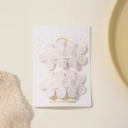 Pinzas para el cabello con flores bordadas y horquillas a presión