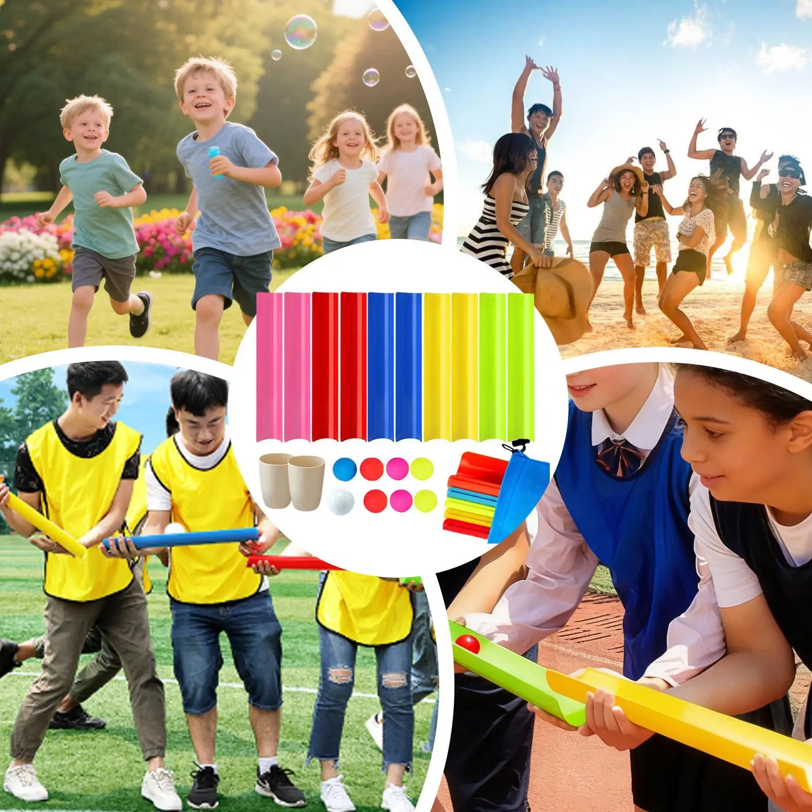 Kit de actividades de formación de equipos con piezas y bolsa