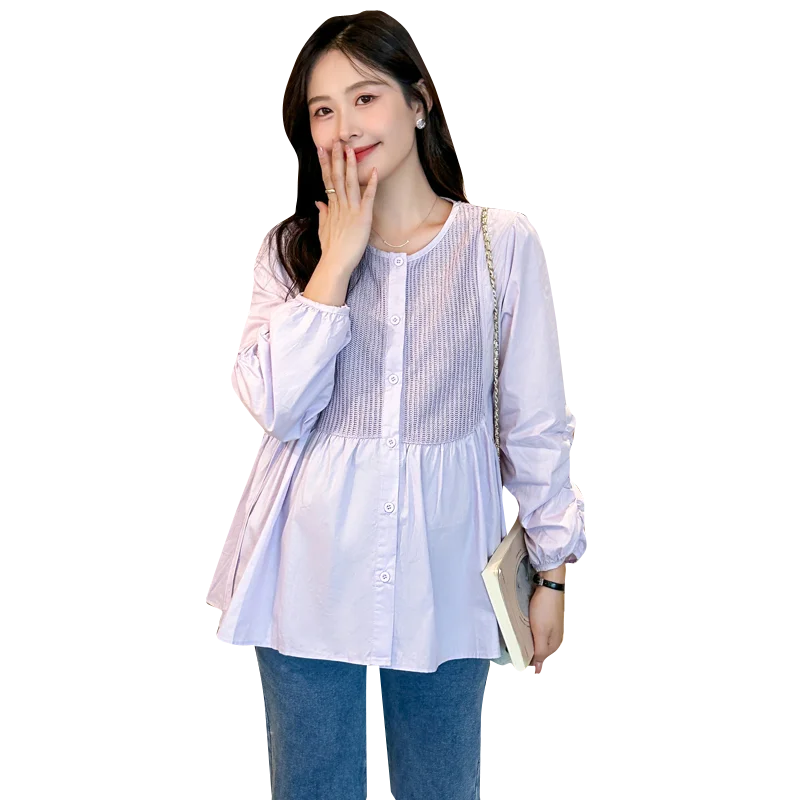 Blusa premamá holgada y elegante para embarazo - imagen 2