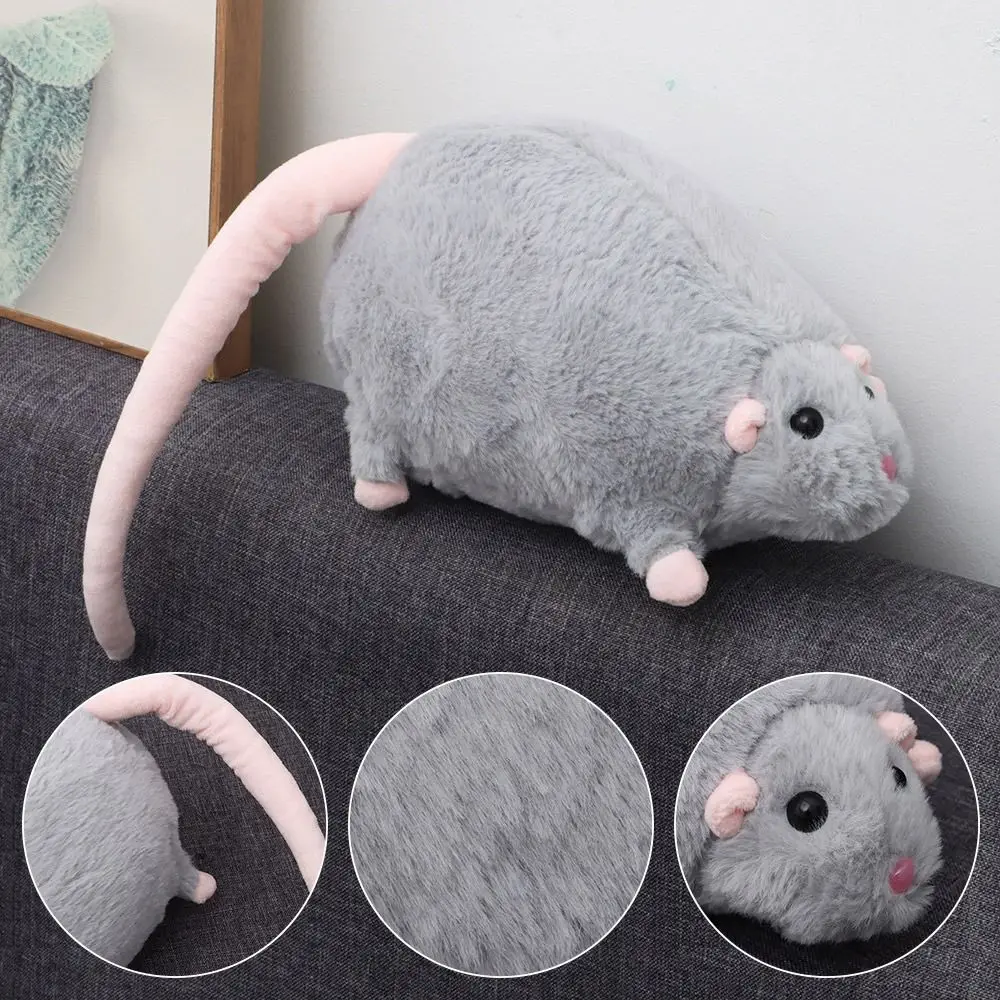 Peluche interactivo de ratón con flores para regalo de cumpleaños - imagen 3