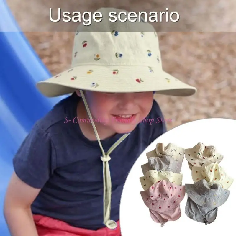 85AE Gorro con protección solar transpirable tipo pescador suave - imagen 4