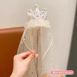 Diadema princesas corona de cristal brillante – Accesorio para niña