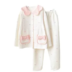 Pijama de lactancia y premamá de algodón – cómodo para el hogar