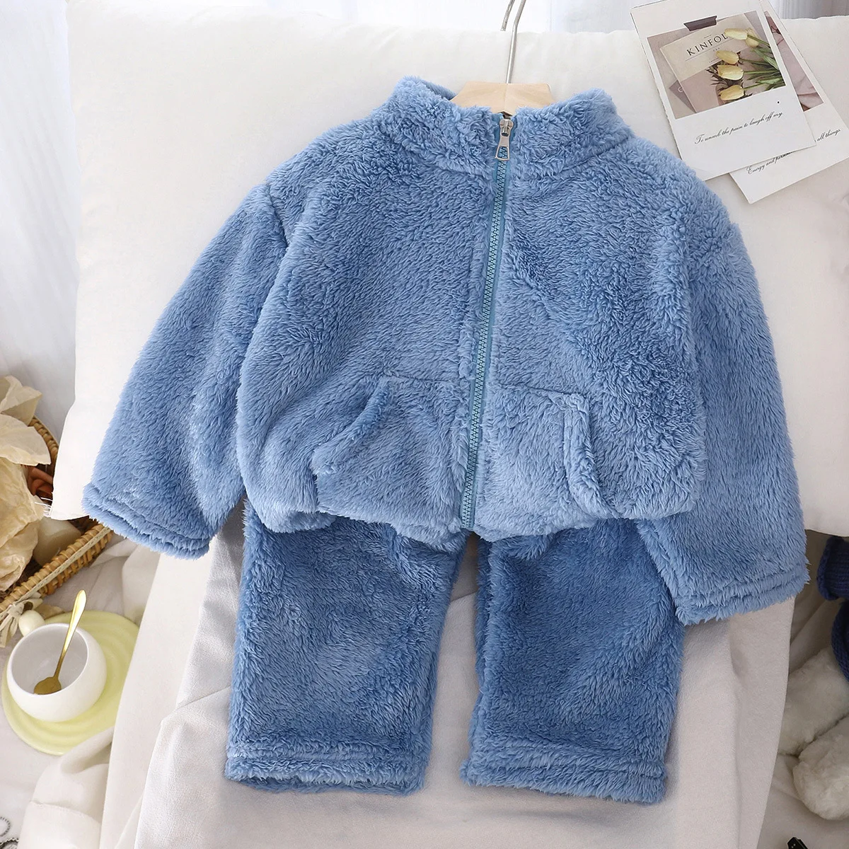 Conjunto acolchado de invierno para niños – Ropa cálida y lana - imagen 4