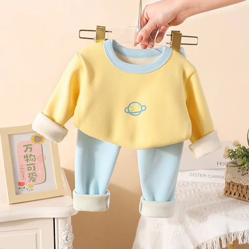 Conjunto de lana para niña con jersey de manga larga y pantalón - imagen 3