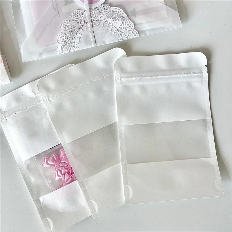 Bolsas kraft blancas – vista general