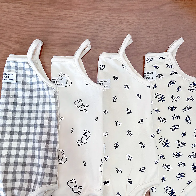 Peto triangular sin mangas de verano para bebé en escalada unisex - imagen 2