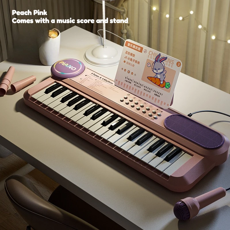 Teclado infantil de 37 teclas con micrófono - aprendizaje musical - imagen 3
