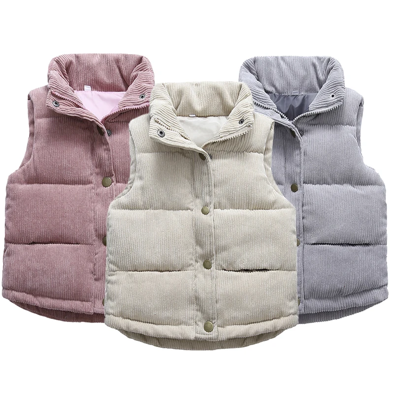 Chaleco de pana para niños – Abrigo de otoño e invierno