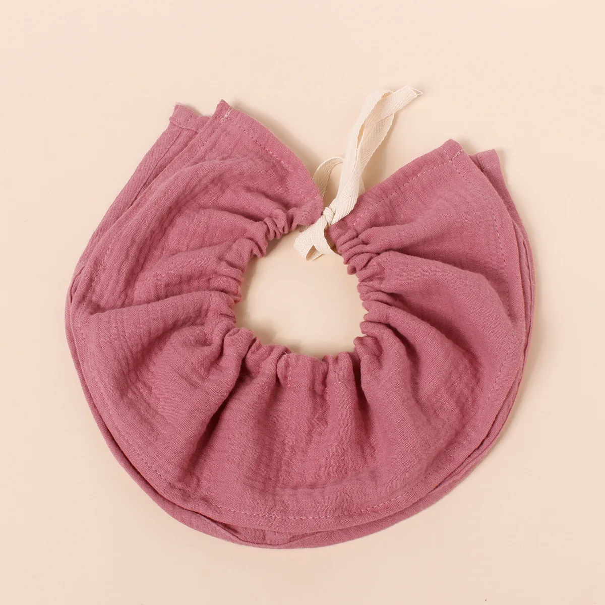 Babero bandana de gasa de algodón con cordón para bebé - absorbente