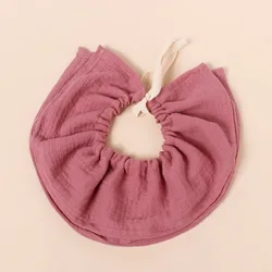 Babero bandana de gasa de algodón con cordón para bebé - absorbente
