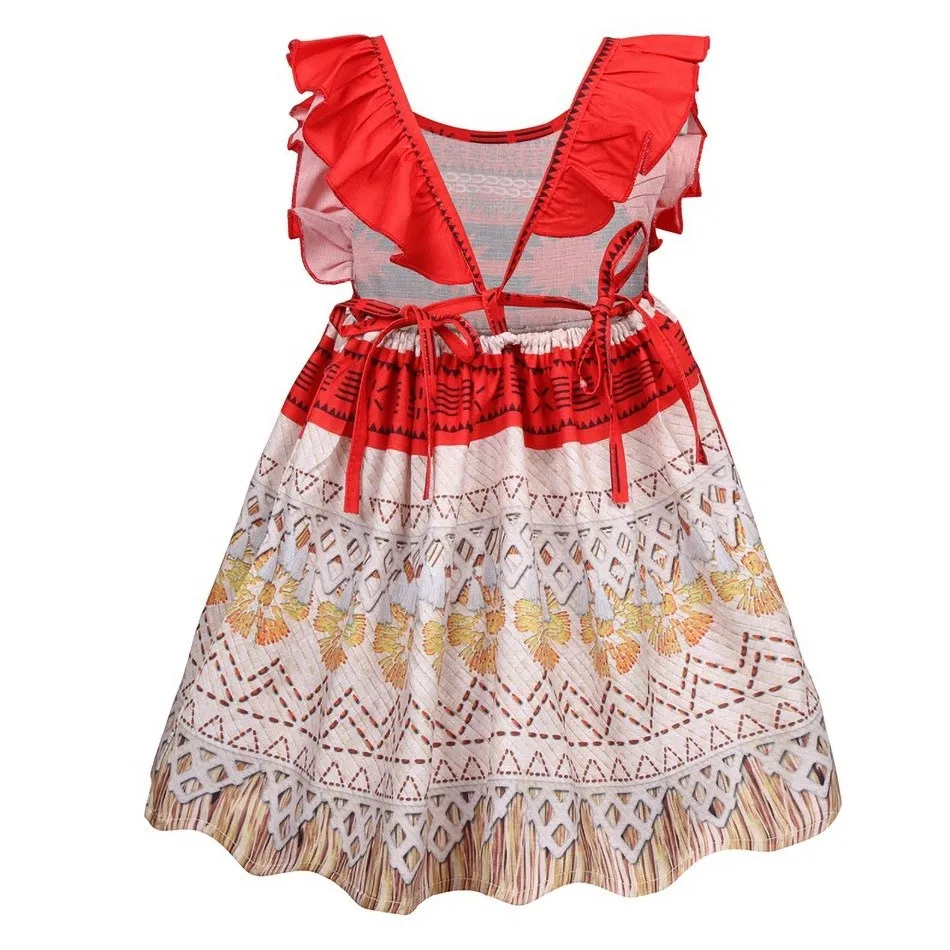 Vestido Vaiana para niña – Disfraz princesa azul Disney - imagen 4