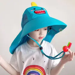Sombrero solar plegable para niños con ala amplia - Gorro UV playa