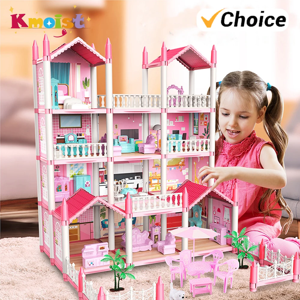 Casa de muñecas 3D DIY princesa con música, montaje castillo - imagen 5
