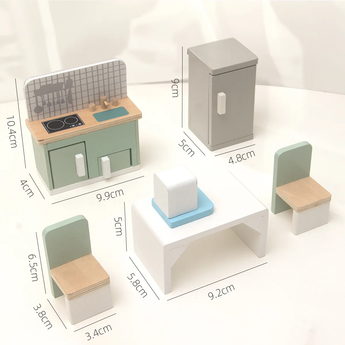 Sofá cama en miniatura para casa de muñecas, accesorio de juego - imagen 5