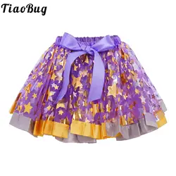 Falda tutú en capas de tul con lentejuelas para niña