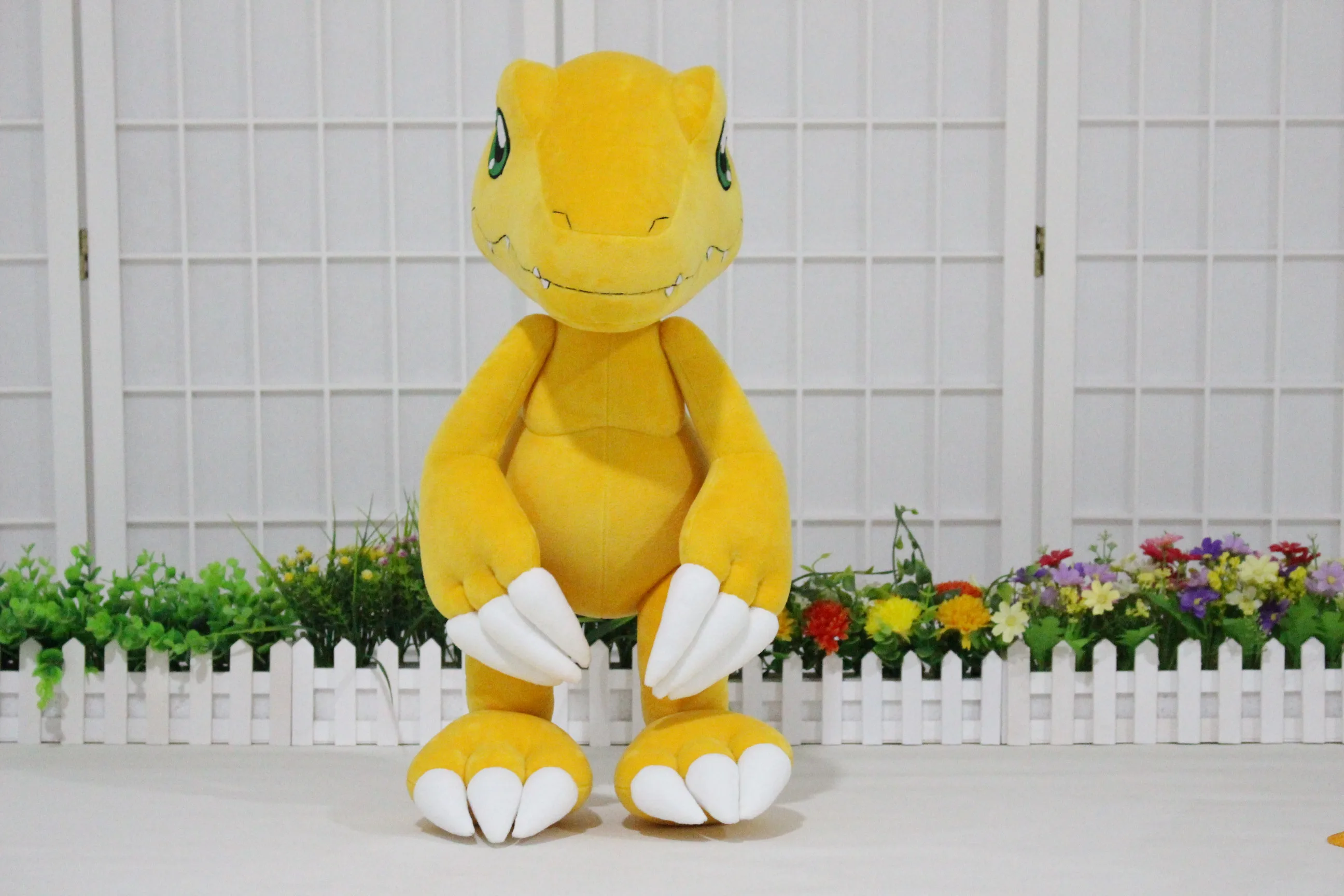 Peluche Agumon con acabado suave