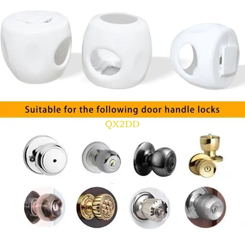 Protector de manilla de puerta para bebés QX2D – Antigolpes a prueba de niños - imagen 3