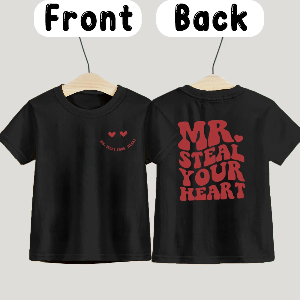 Camiseta infantil de manga corta lista para San Valentín