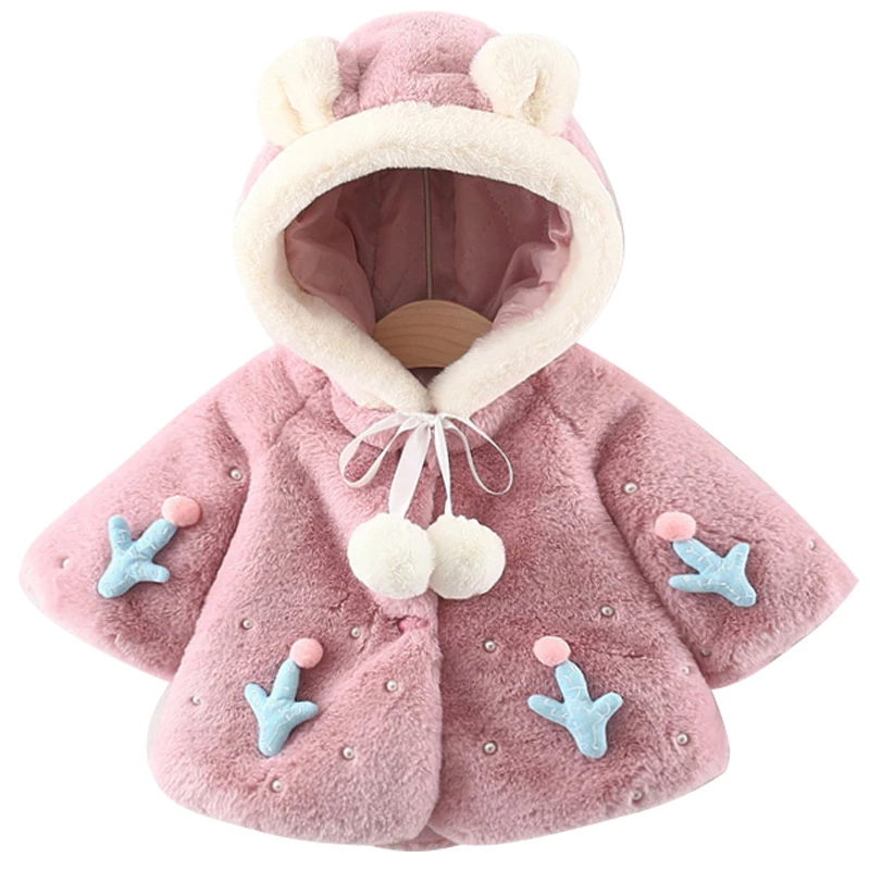 Chaqueta terciopelo con capucha para niña – Otoño Invierno - imagen 5